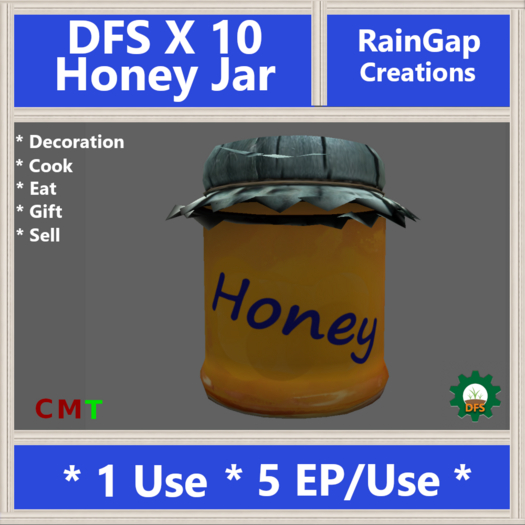 Second Life Marketplace DFS HONEY JAR X 10